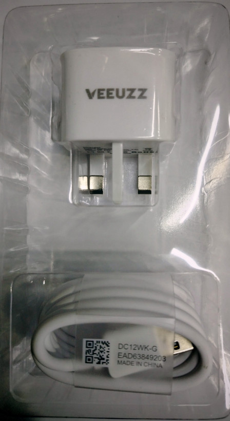 آداپتور شارژ دو پورت VEEUZZ همراه کابل USB MICRO